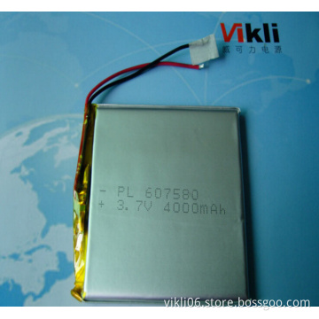lithium polymer battery 3.7V,4000mah,rechargeable battery for mobile power,PDA,mobile DVD,medical equipment,walkie-talkie etc.
